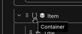 Datamapper: Container icon tooltip